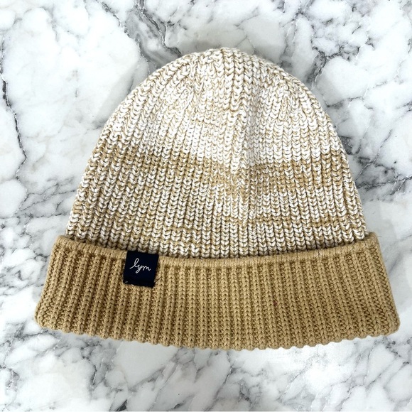 Love Your Melon Khaki Tan Ombré Knit Beanie Hat Retired - Picture 4 of 8